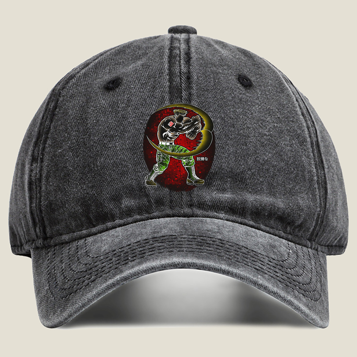 Sasuke Uchiha: The Crouching Tiger - Washed Denim - Baseball Cap