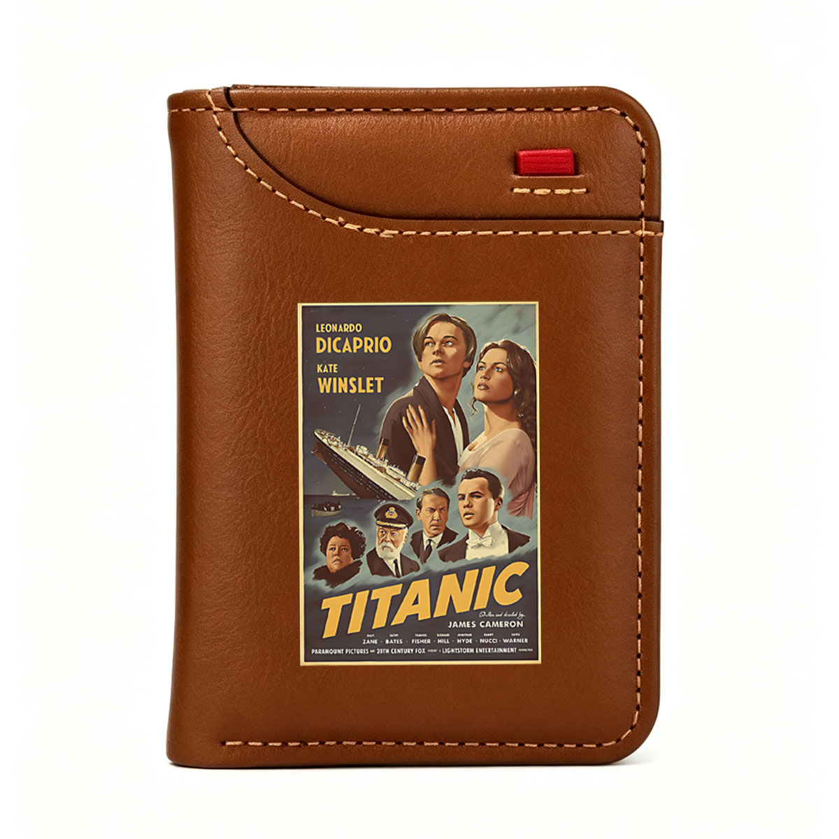 Titanic: Leonardo DiCaprio, Kate Winslet, James Cameron, Paramount Pictures, 20th Century Fox - Vertical Style Wallet