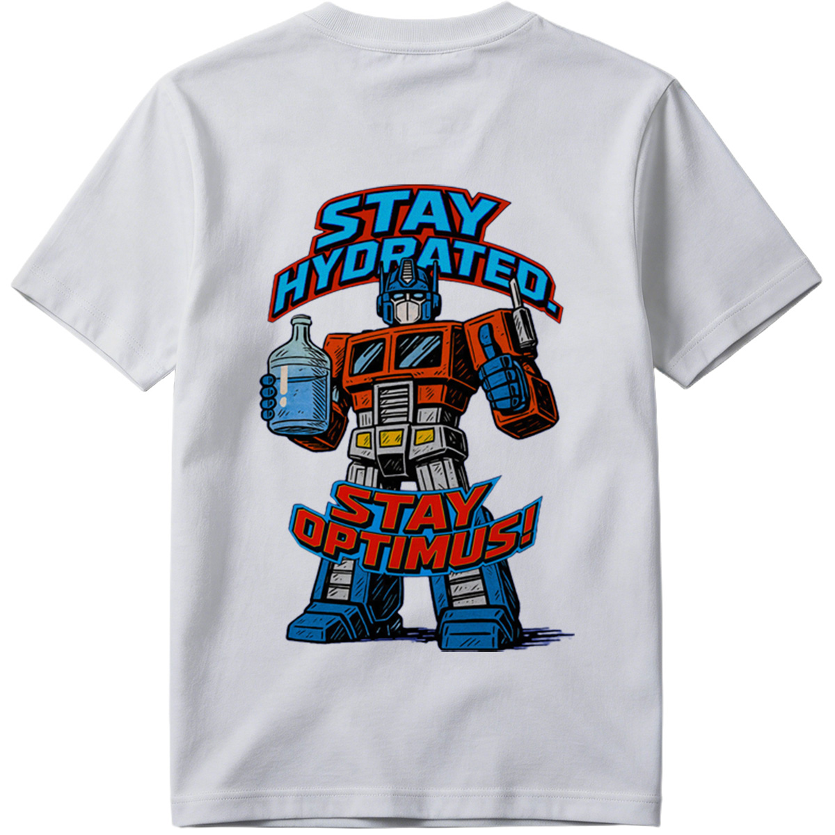 Transformers Optimus Prime Stay Hydrated Design - Tee
