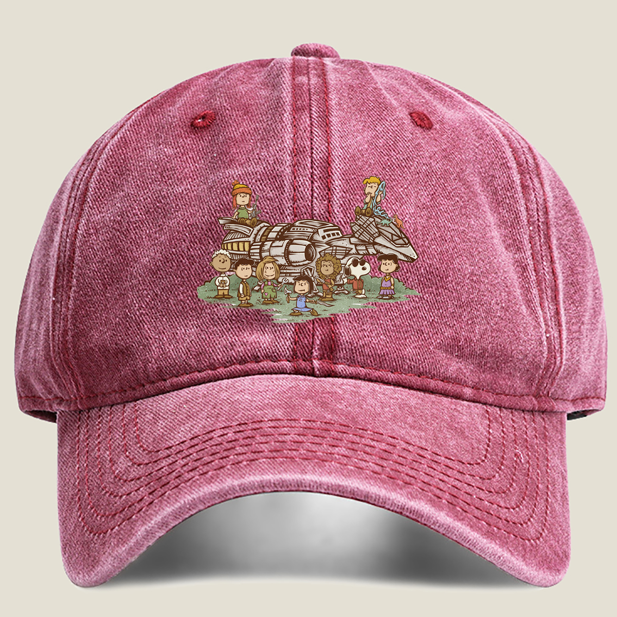 Peanuts Characters Meet Star Wars: A Galactic Adventure - Washed Denim - Baseball Cap