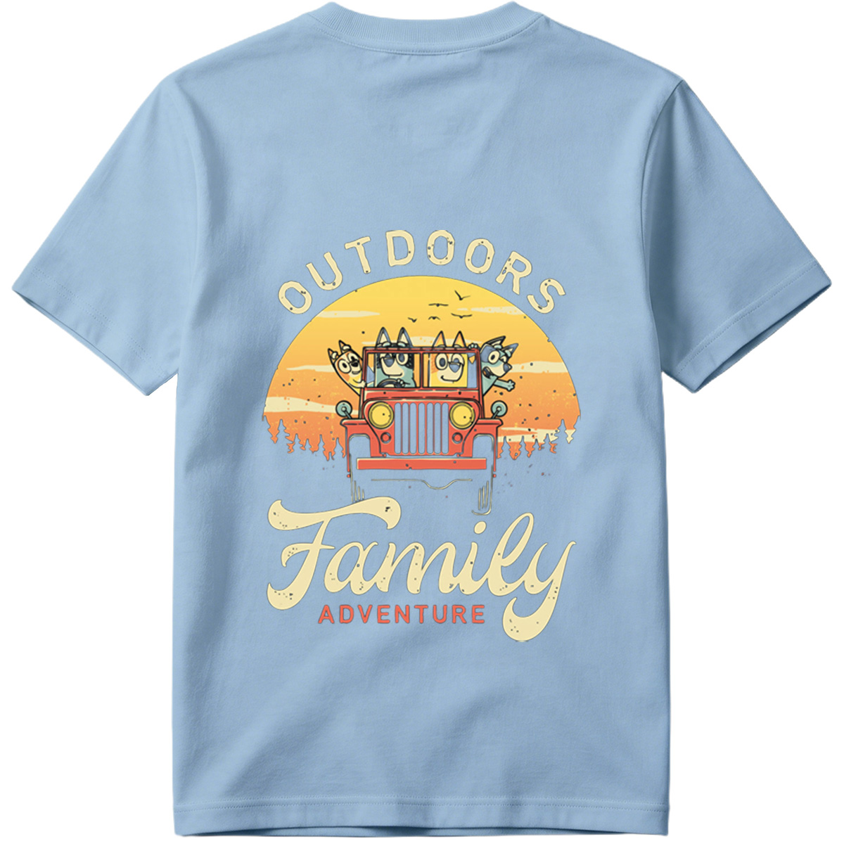 Bluey Family Outdoors Adventure - Tee