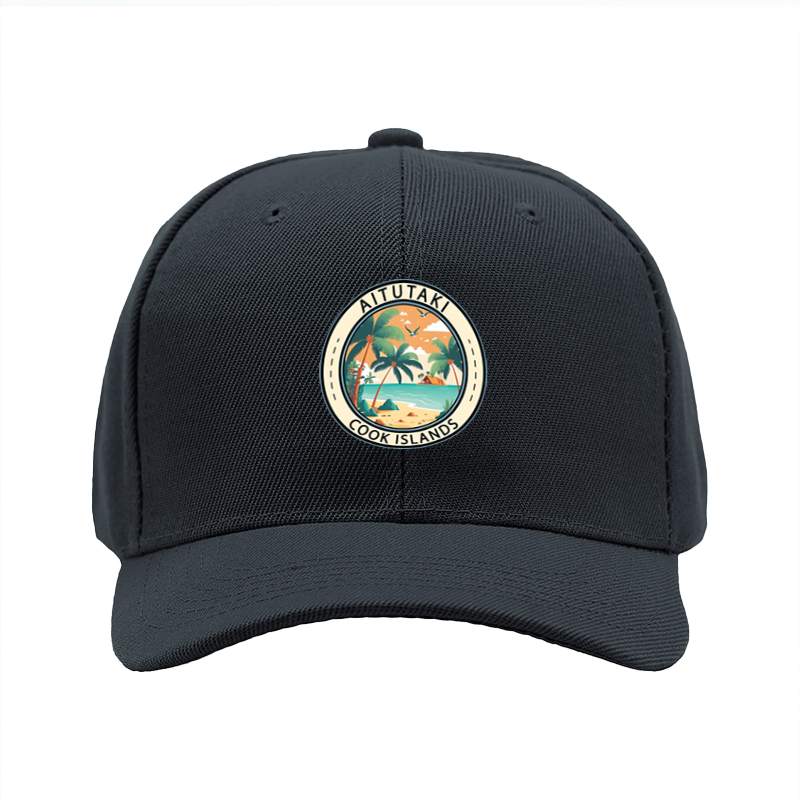 1pc New Baseball Cap with Aitutaki Cook Islands Tropical Beach Print Adjustable Unisex Hat for Outdoor Travel Vacation Sun Protection Adults Casual Wear