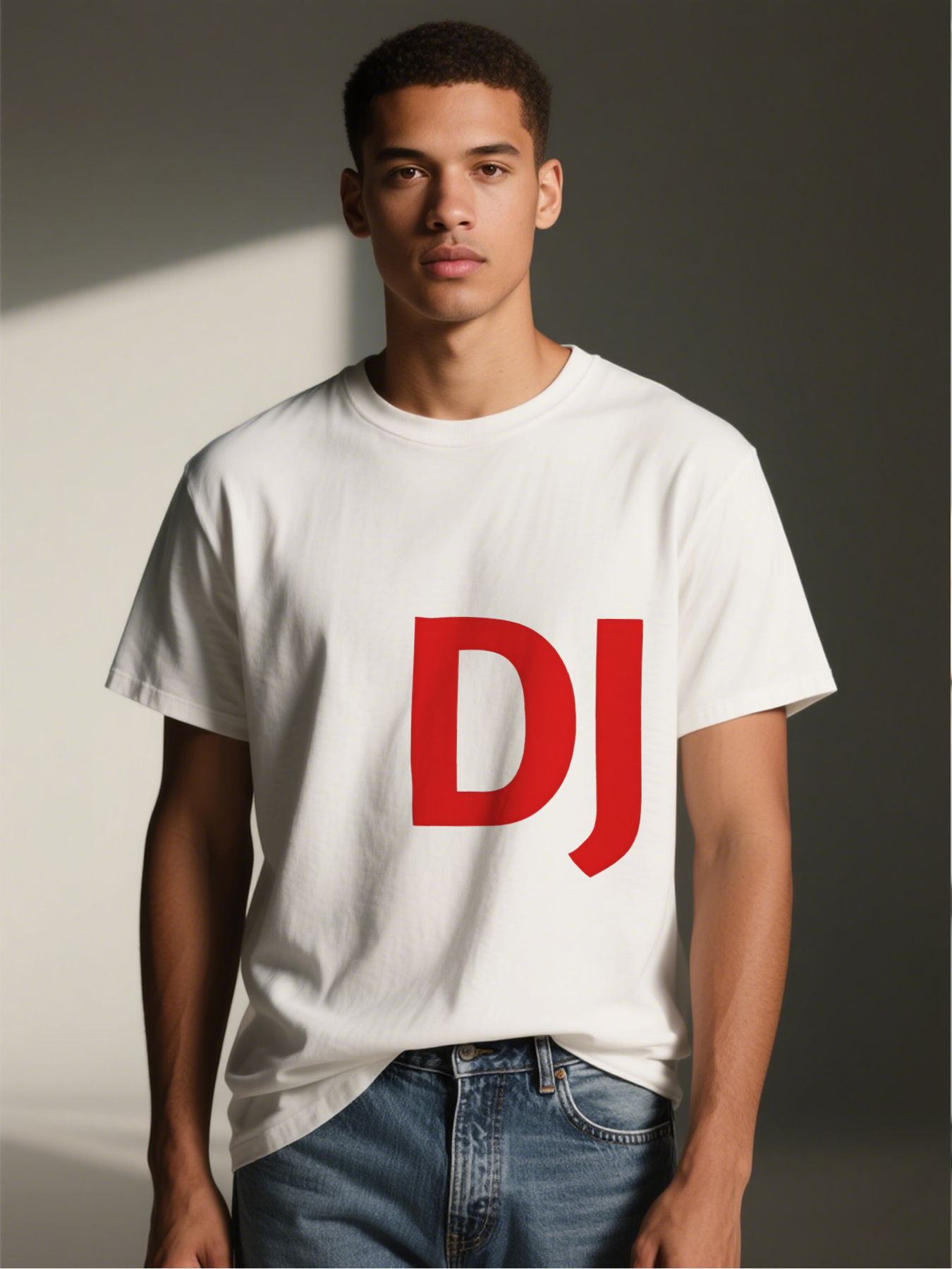 Men's Pioneer Pro DJ Print T-Shirt Casual Round Neck Summer Lightweight Breathable Short Sleeve Tee for Music Lovers and DJs