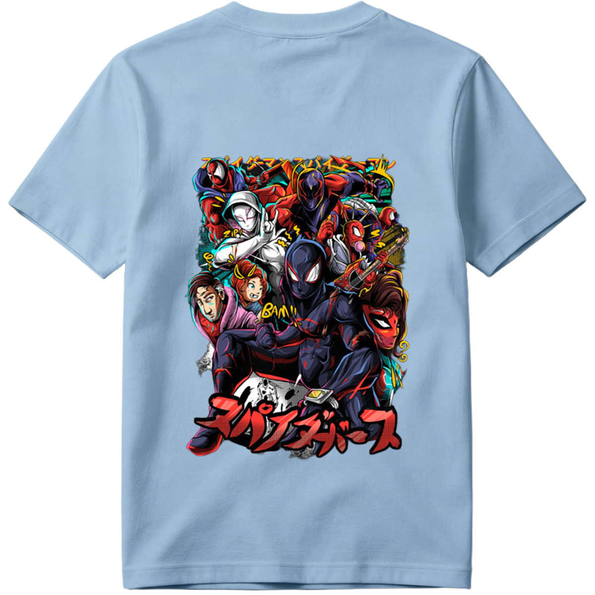 Spider-Verse: Miles Morales, Gwen Stacy, Peter Parker, and the Spider-Family - Tee