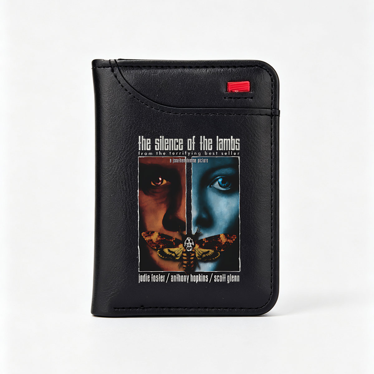 The Silence of the Lambs: Jodie Foster, Anthony Hopkins, Scott Glenn in Jonathan Demme's Thriller - Vertical Style Wallet