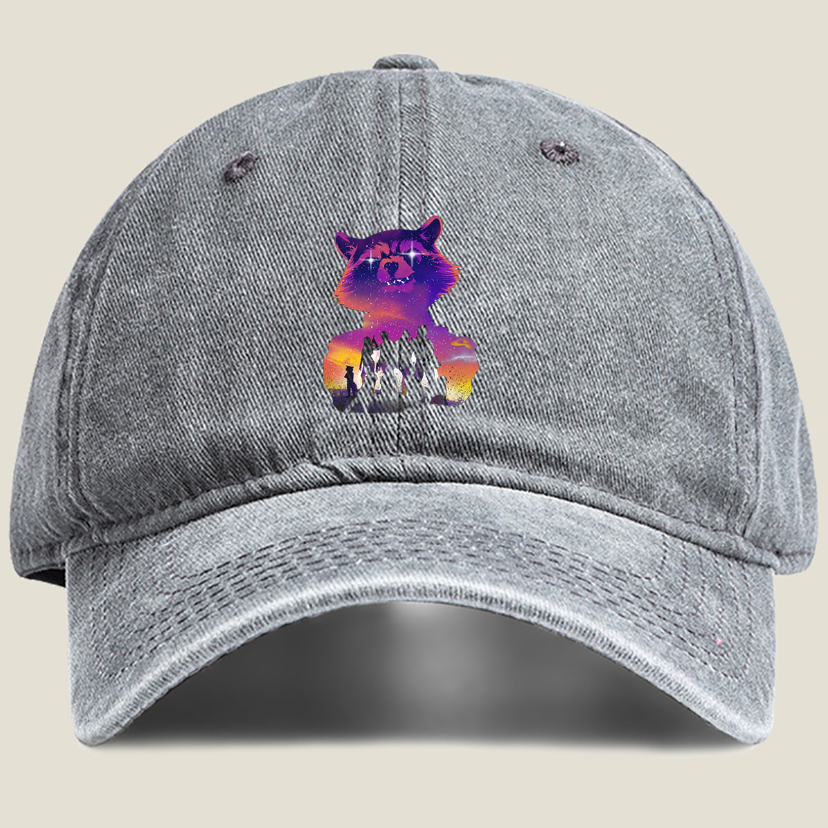 Guardians of the Galaxy: Rocket Raccoon and the Crew - Washed Denim - Baseball Cap