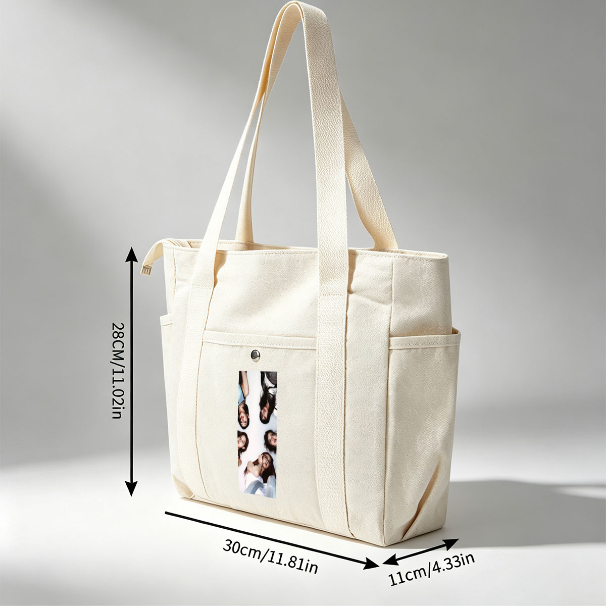 NewJeans Members Lying in a Circle on White Background with Expressive Poses and Fashionable Outfits - Multi-pocket bags
