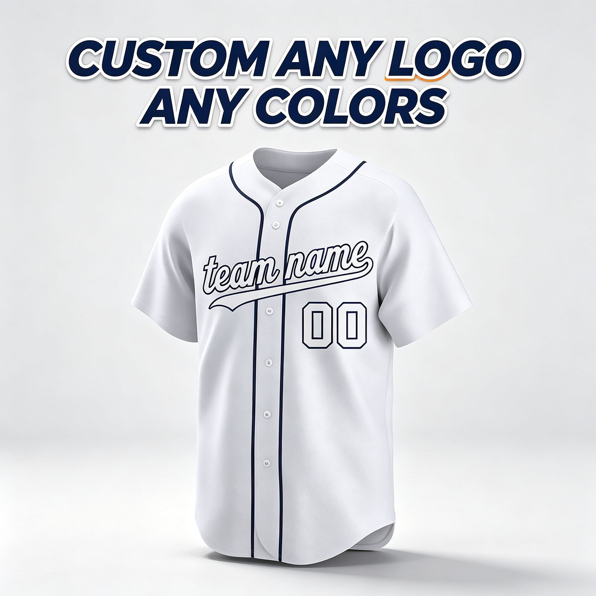 Custom Printed Detroit Script Style Baseball Jersey Anthracite Charcoal Orange Trim Button Down Shirt for Men and Women