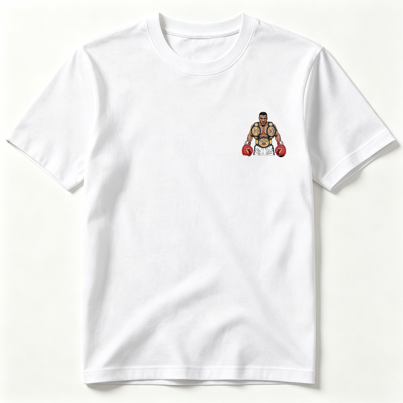 Mike Tyson Boxing Champion with Championship Belts - Tee