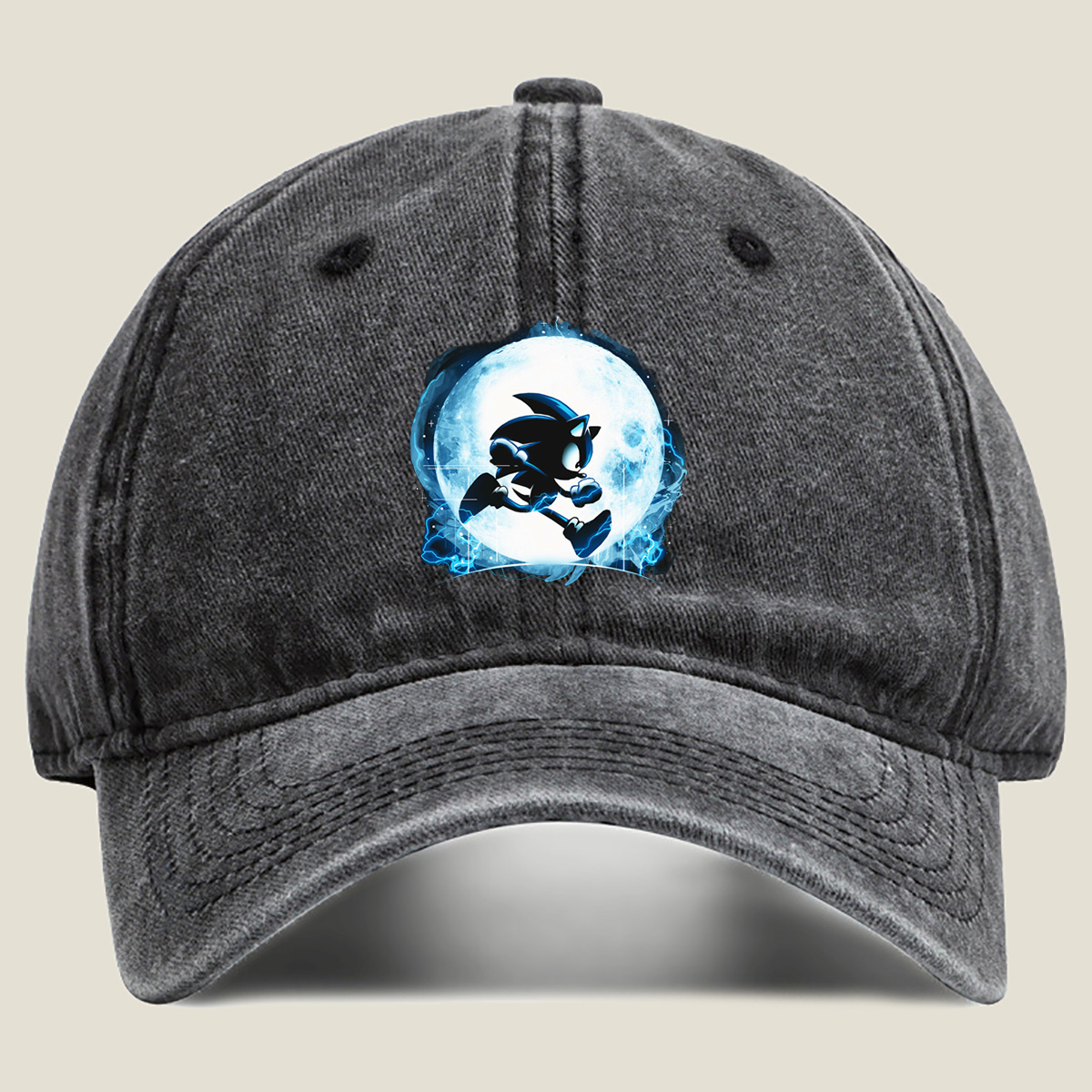 Sonic the Hedgehog: Shadow in Moonlight - Washed Denim - Baseball Cap