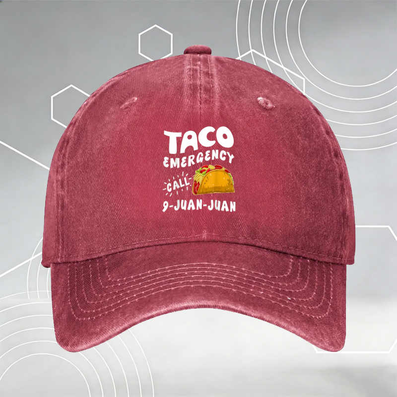 New Baseball Cap with Coffee and Crochet Print 