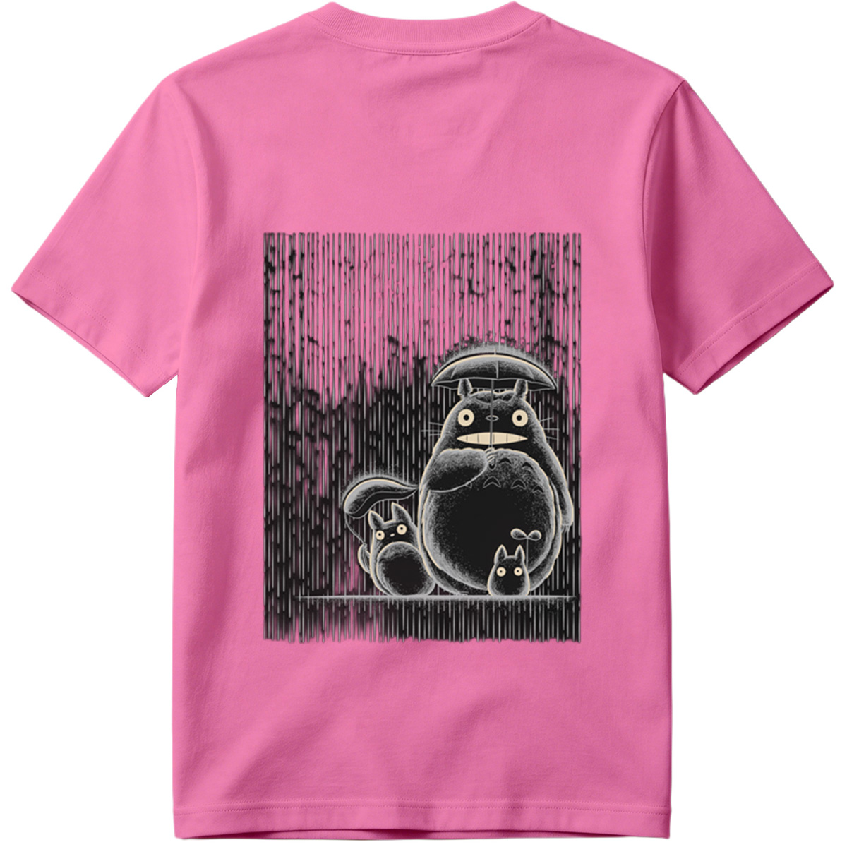 Totoro and Friends in the Rain - Tee