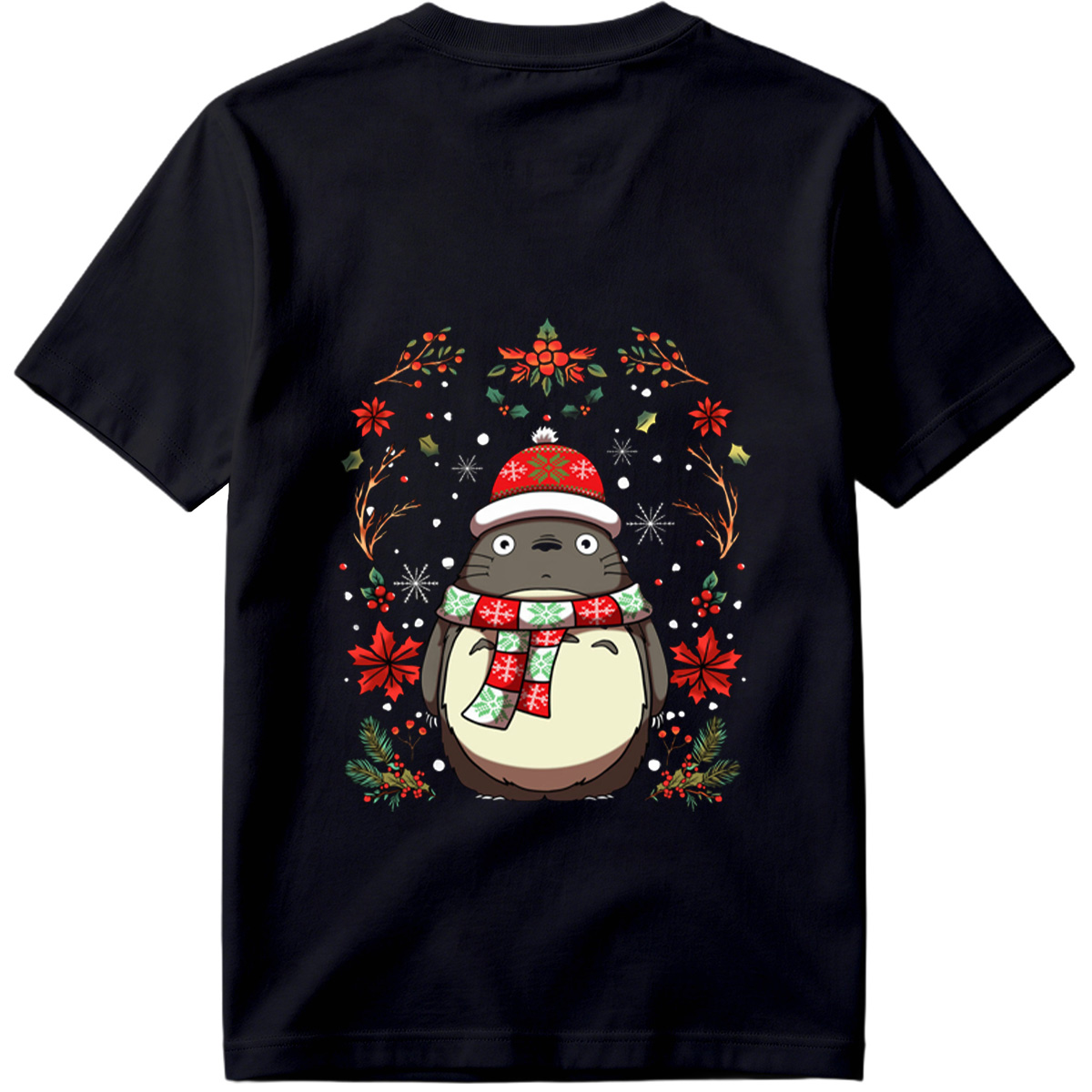 Totoro Christmas Holiday Design - Tee