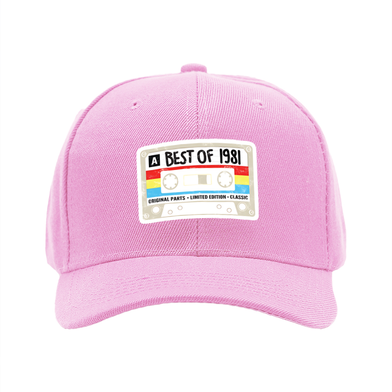 1pc New Baseball Cap with Cassette Tape Best of 1981 Print Unisex Adjustable Hat for Casual Streetwear Fashion Adults and Teens Outdoor Activities Retro Music Lover Style