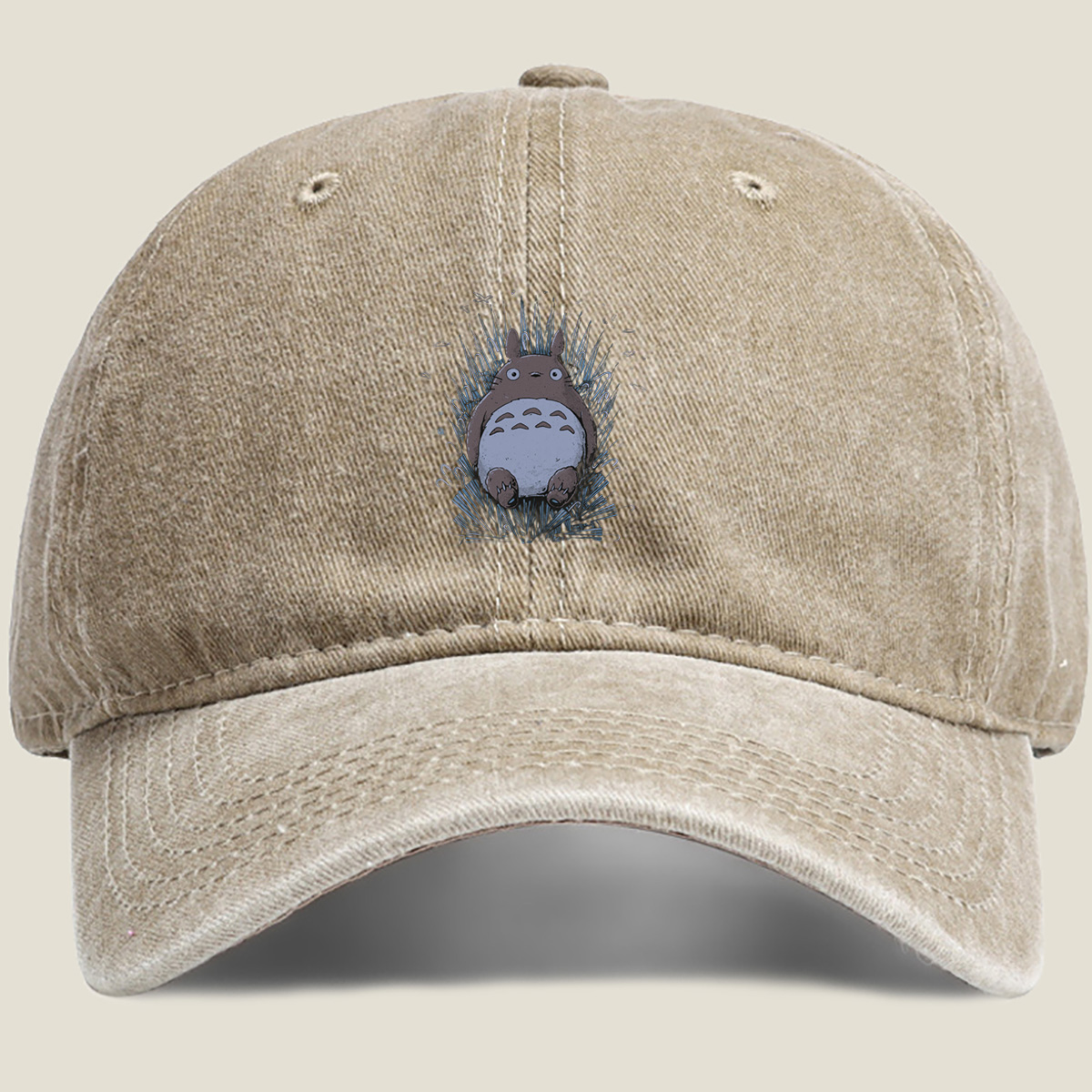 Throne of Totoro - Washed Denim - Baseball Cap