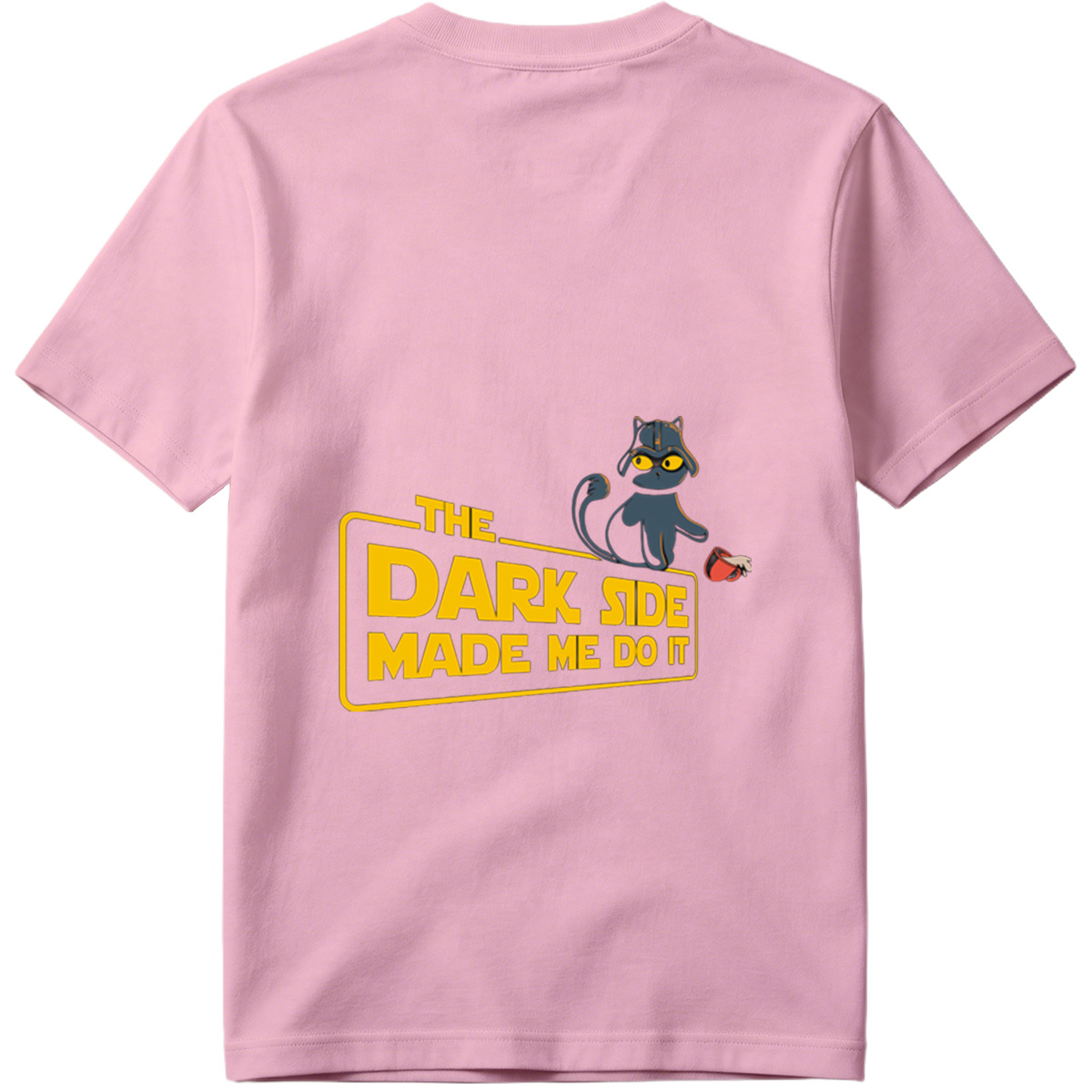 Star Wars - The Dark Side Made Me Do It Cat - Tee
