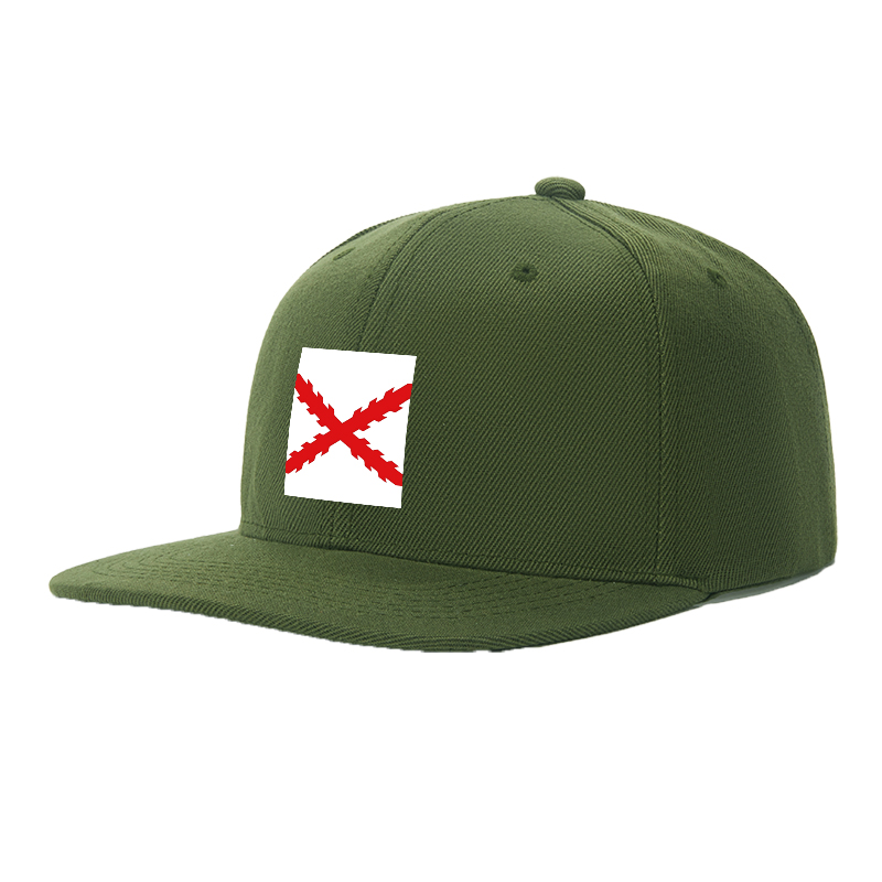 Flat Brim Baseball Cap Red Cross Lightning Print Streetwear Underground Skate Style for Basketball Court Skate Park Urban Scene Skaters Rappers Streetwear Enthusiasts