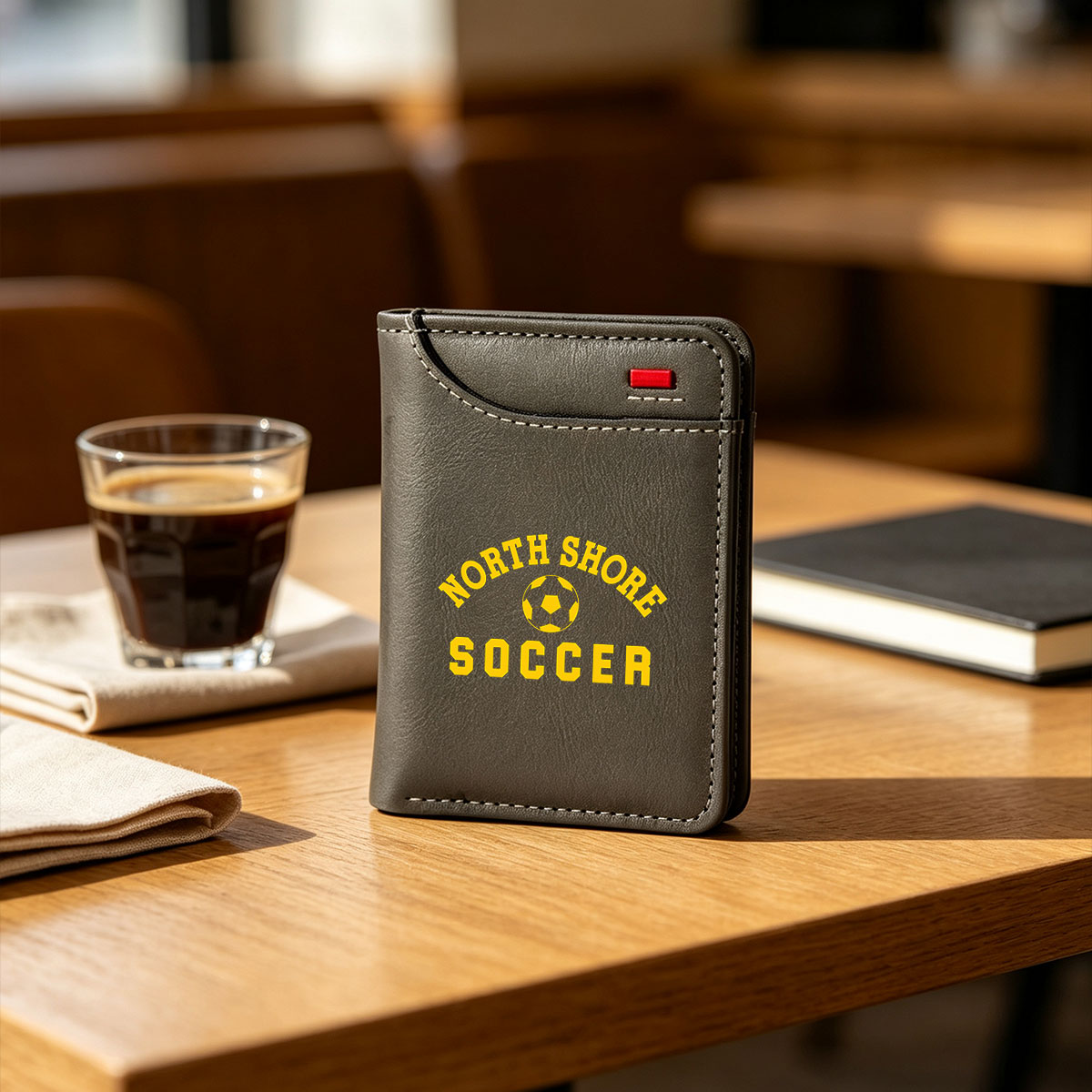 North Shore Soccer Team Logo - Vertical Style Wallet