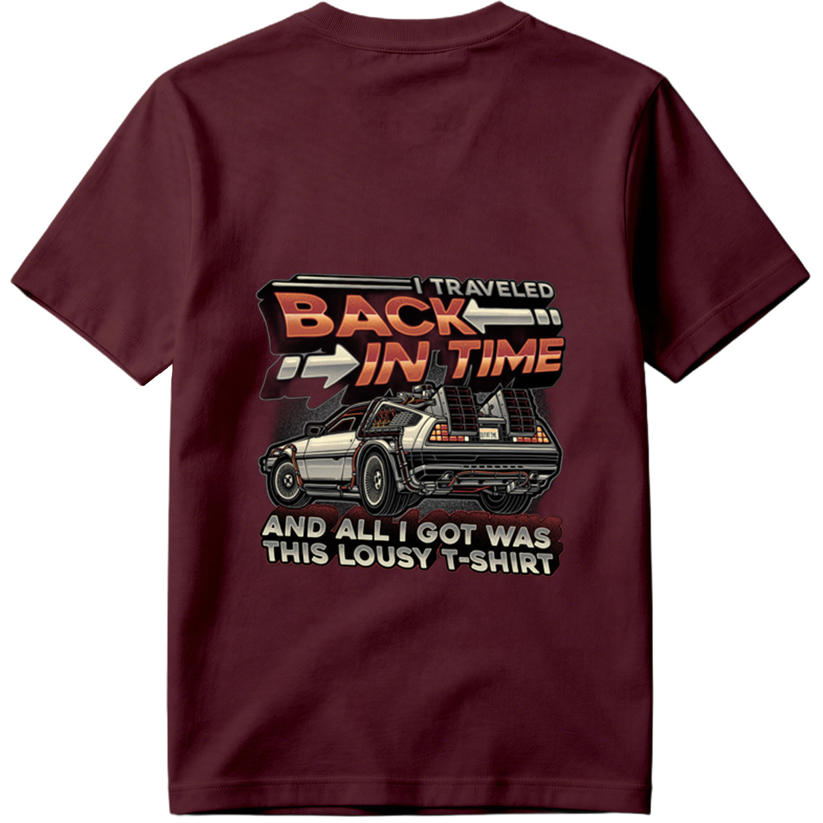 Back to the Future - DeLorean Time Machine T-Shirt - Tee