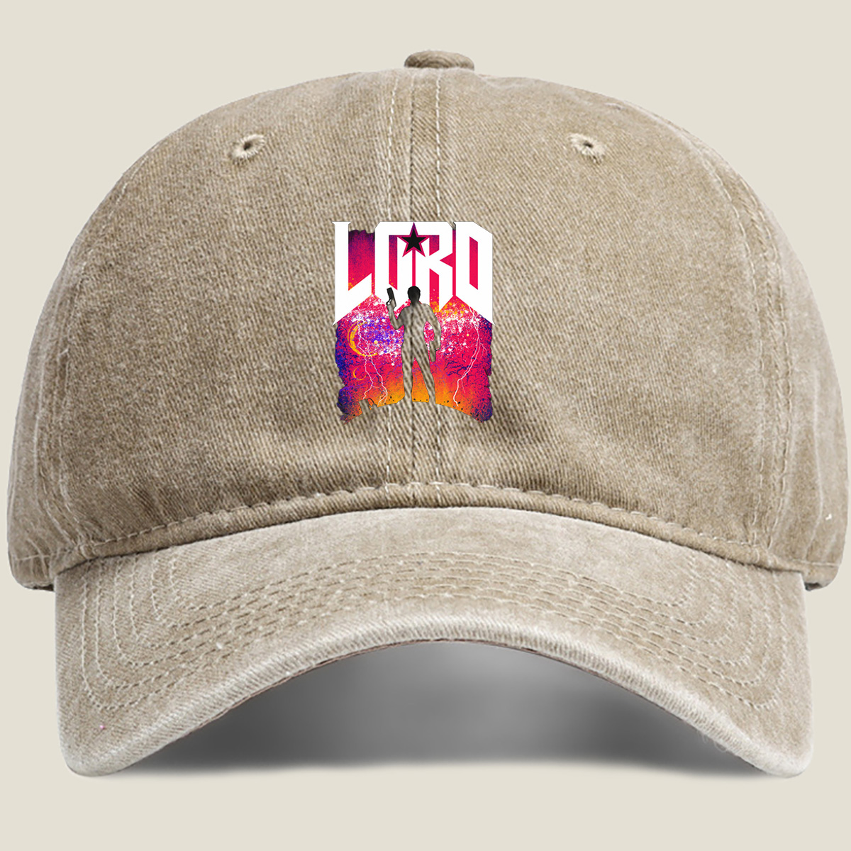 LORD: The Silhouette of Power - Washed Denim - Baseball Cap