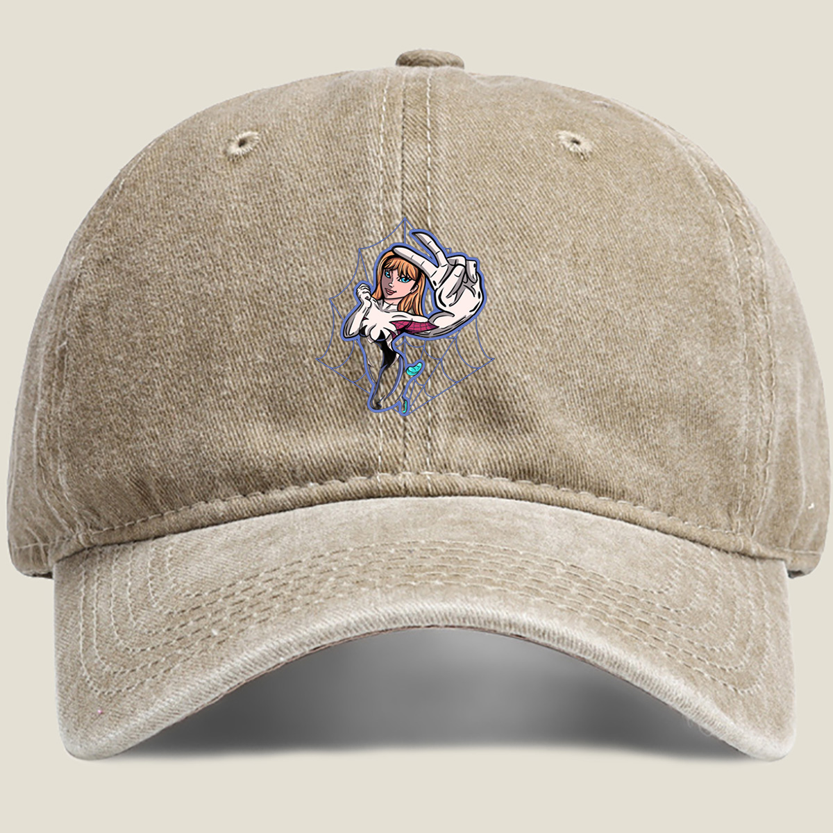 Spider-Gwen: Web-Slinger in Action - Washed Denim - Baseball Cap