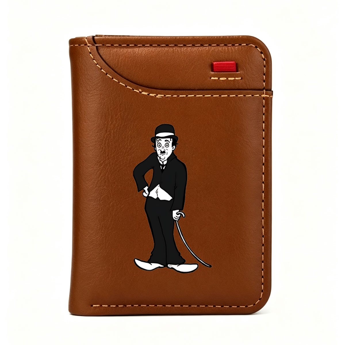 Mr. Magoo Cartoon Character in Tuxedo and Top Hat - Vertical Style Wallet