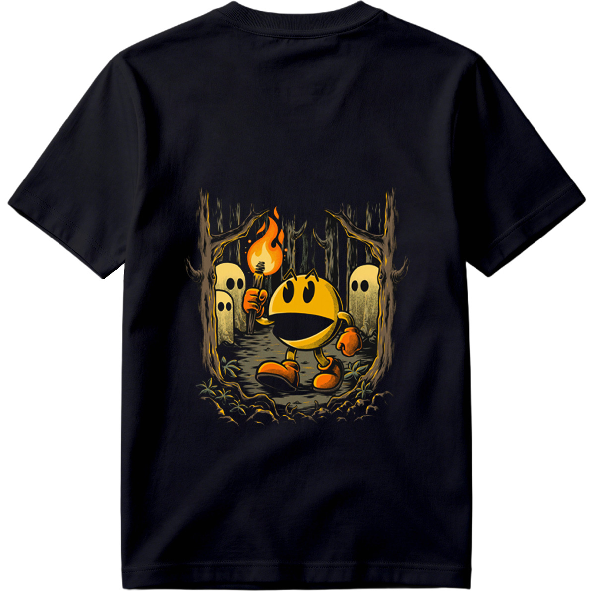Pac-Man in the Haunted Forest - Tee