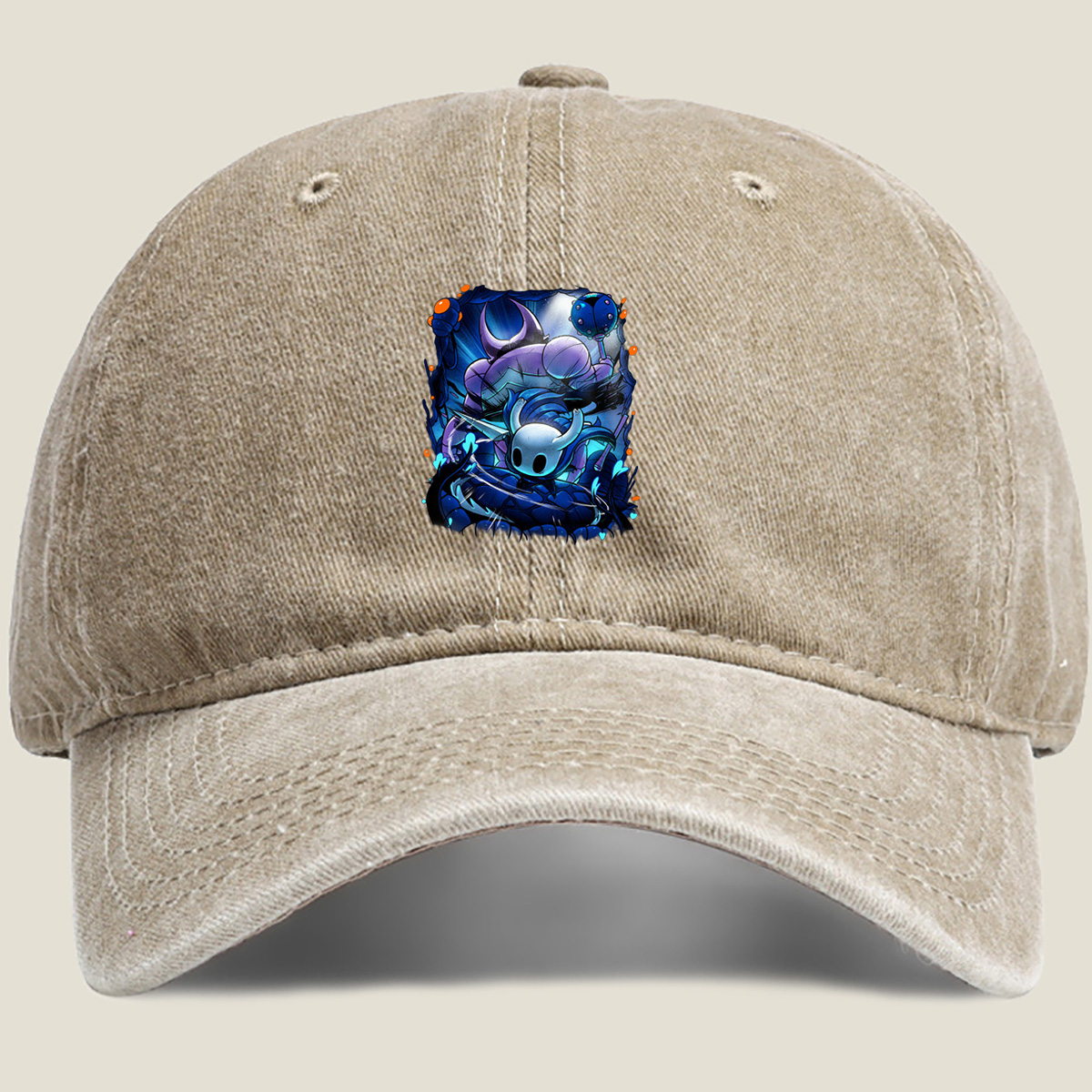 Hollow Knight: Hornet and the Abyssal Guardian - Washed Denim - Baseball Cap