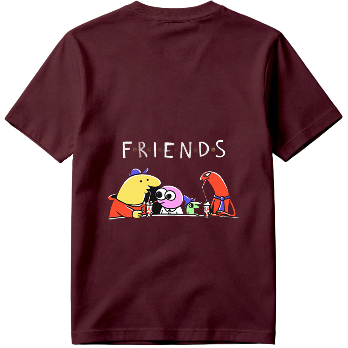 Friends: The Animated Characters Enjoying Drinks Together - Tee