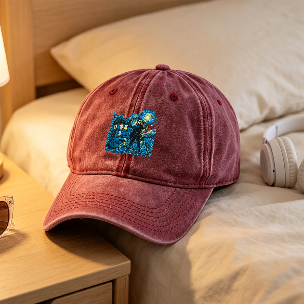Doctor Who: TARDIS and the Time Lord - Washed Denim - Baseball Cap