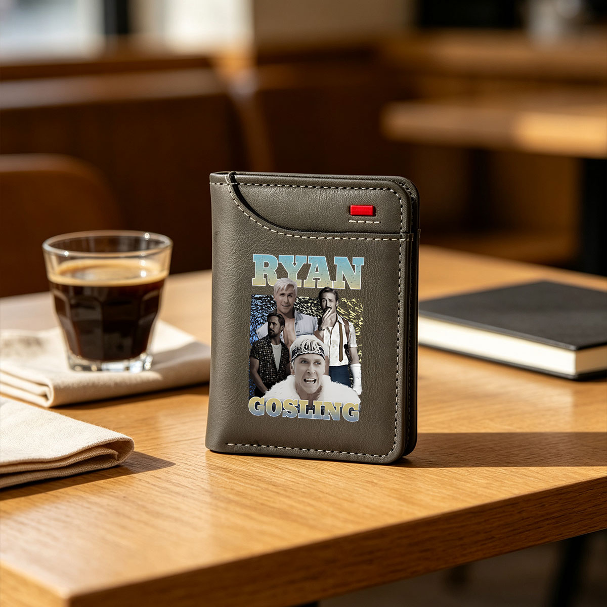 Ryan Gosling: A Collage of Iconic Roles and Transformations - Vertical Style Wallet