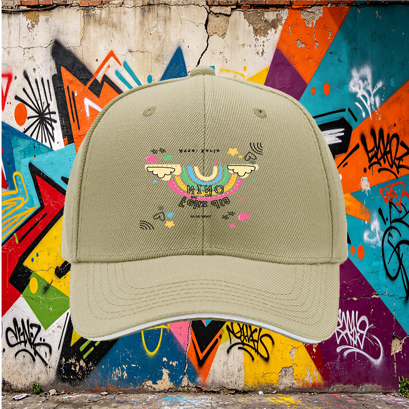 Unisex Classic Sandwich Hat with Rainbow and 