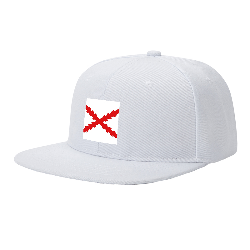 Flat Brim Baseball Cap Red Cross Lightning Print Streetwear Underground Skate Style for Basketball Court Skate Park Urban Scene Skaters Rappers Streetwear Enthusiasts
