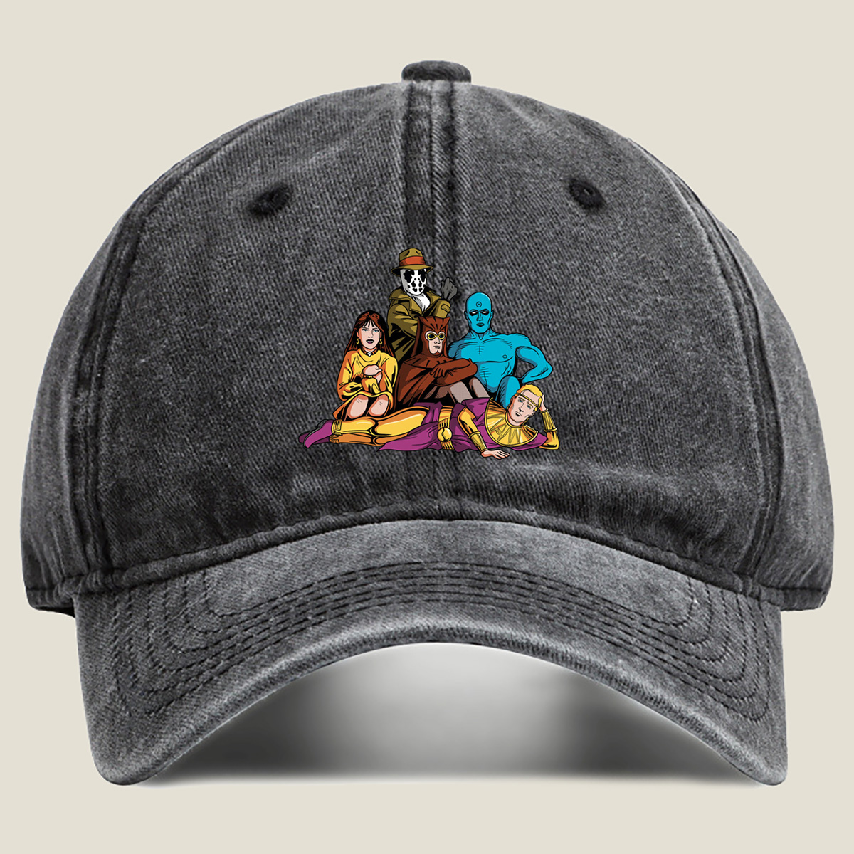 Justice League Dark: Zatanna, Deadman, Swamp Thing, Blue Devil, and Doctor Fate - Washed Denim - Baseball Cap