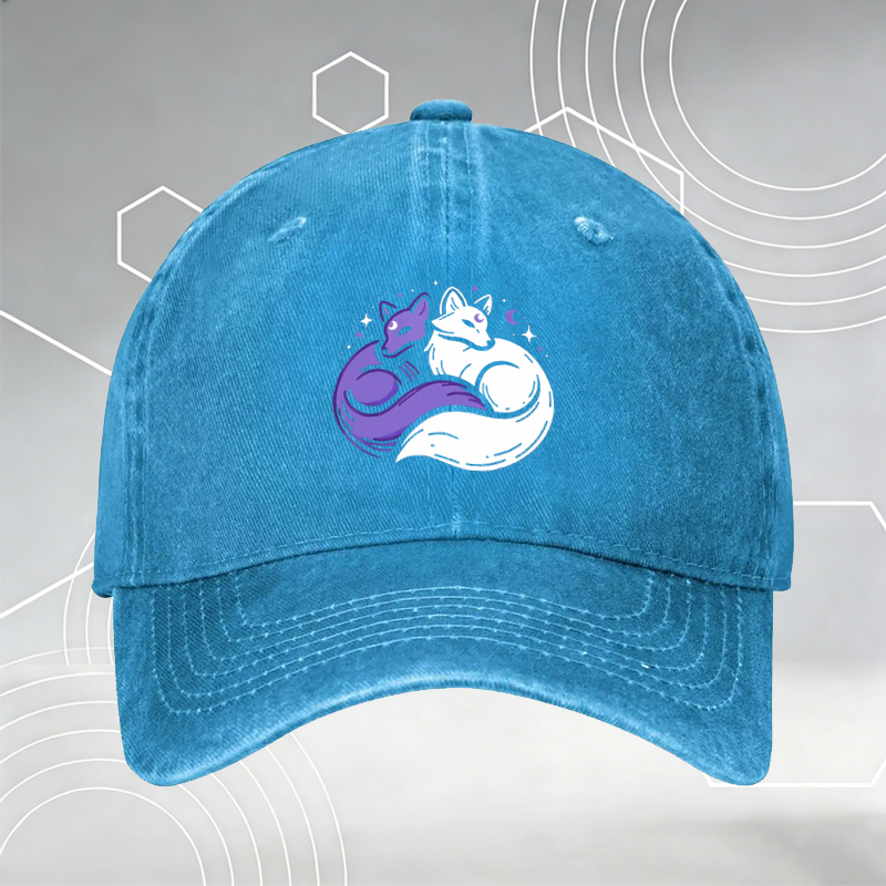 New Baseball Cap with Cute Christmas Cow Print 