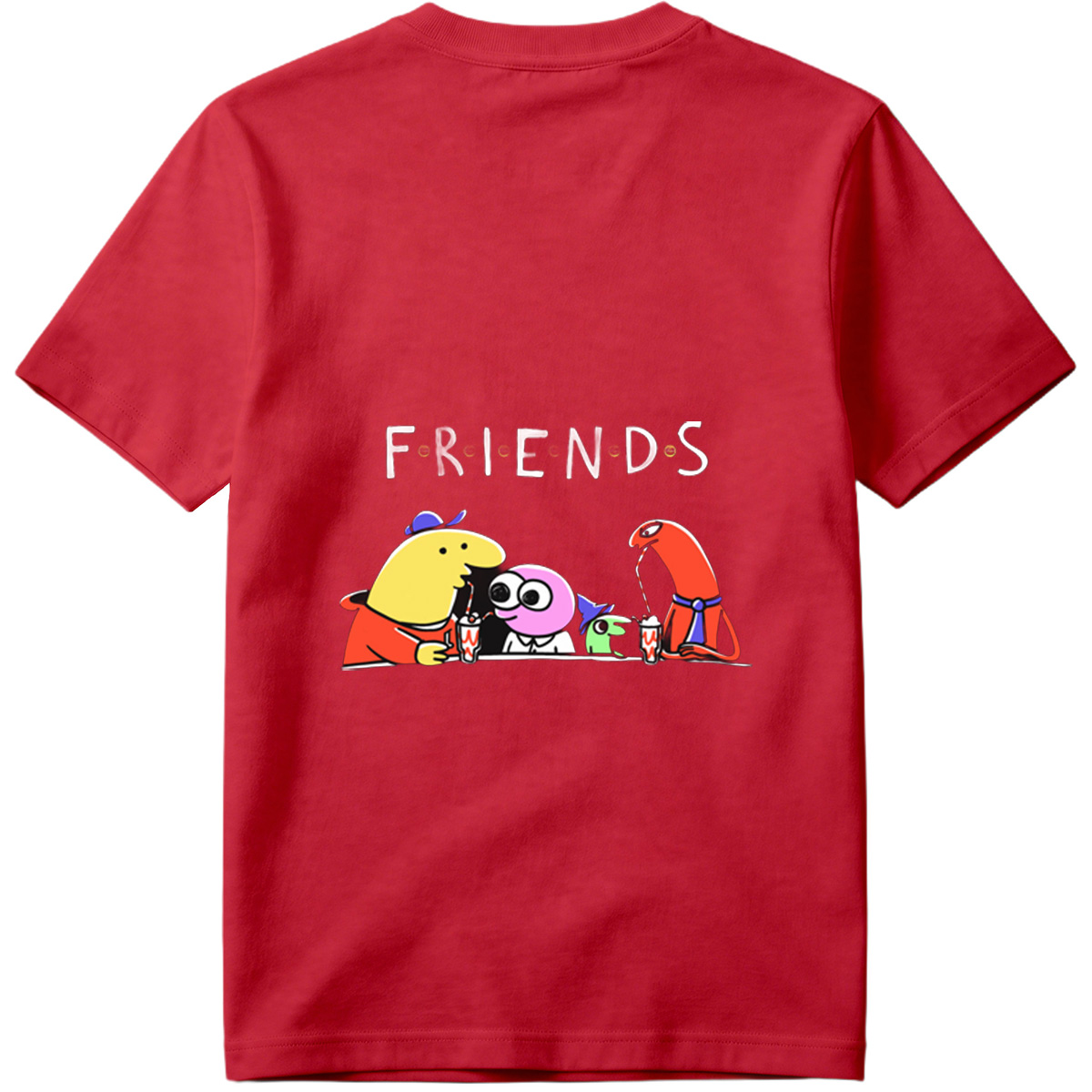 Friends: The Animated Characters Enjoying Drinks Together - Tee