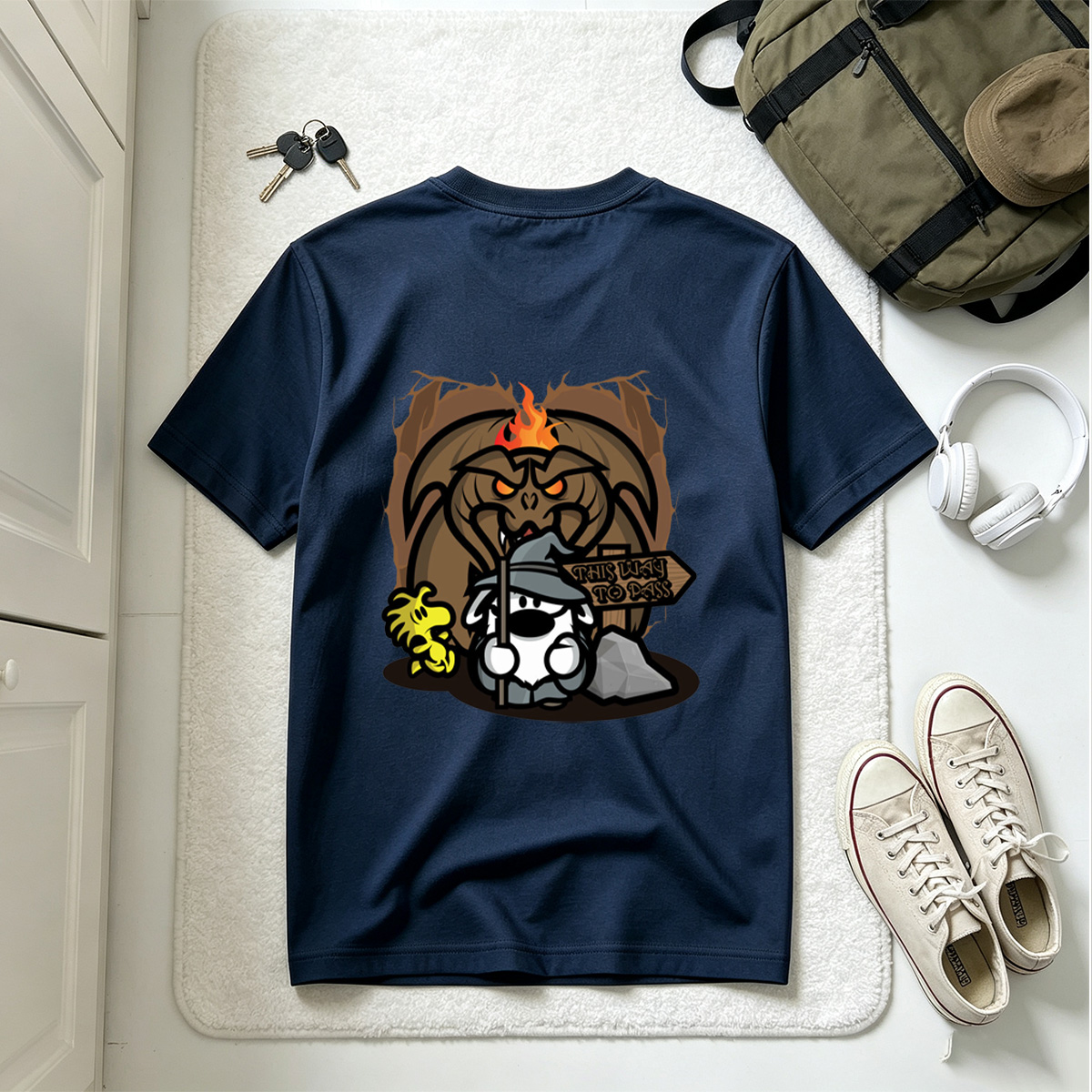 Pusheen and the Demon Gate - Tee
