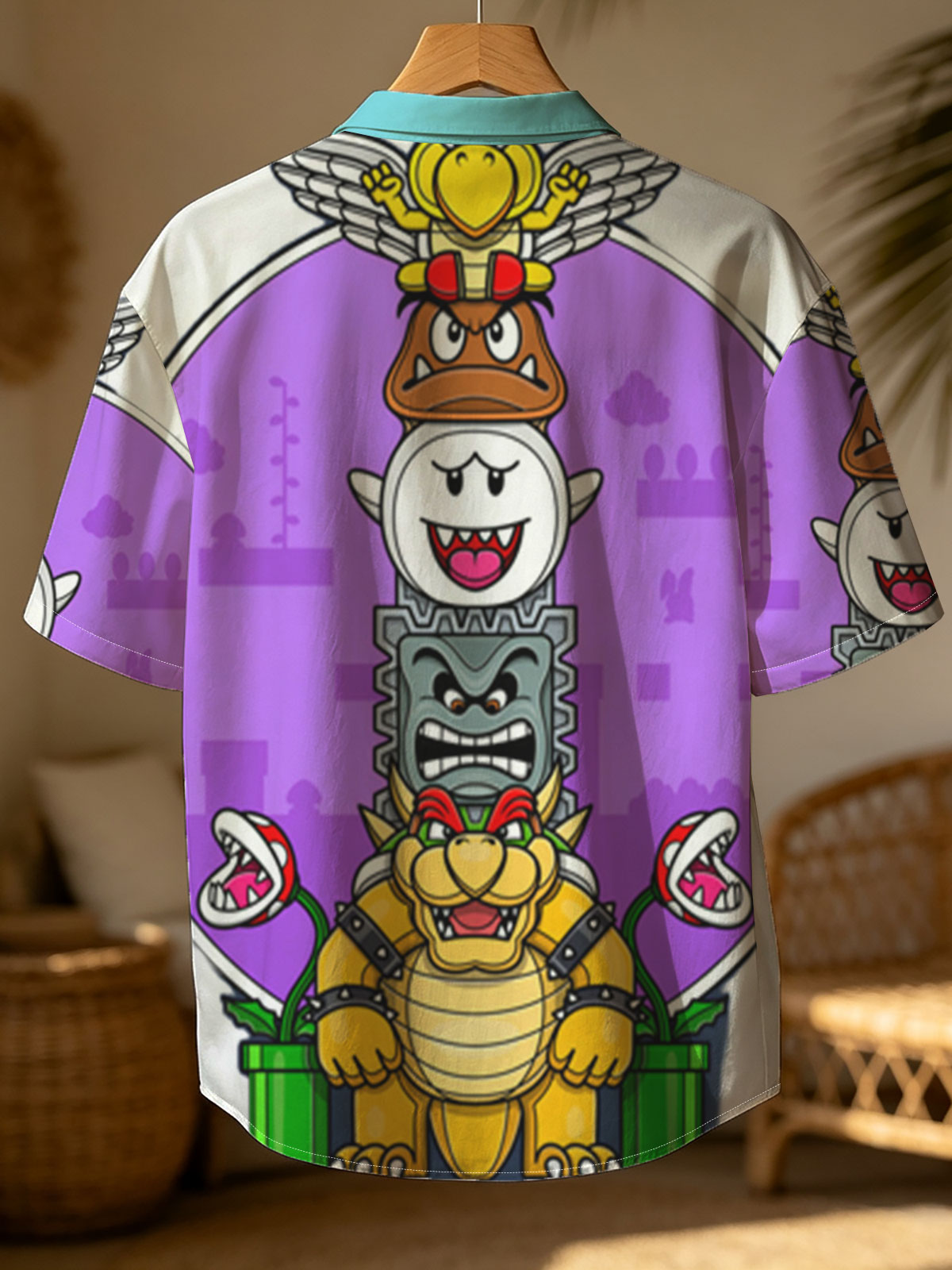 Bowser, Koopa Troopa, Dry Bones, and Winged Yoshi Stack in Super Mario Universe -  Shirt
