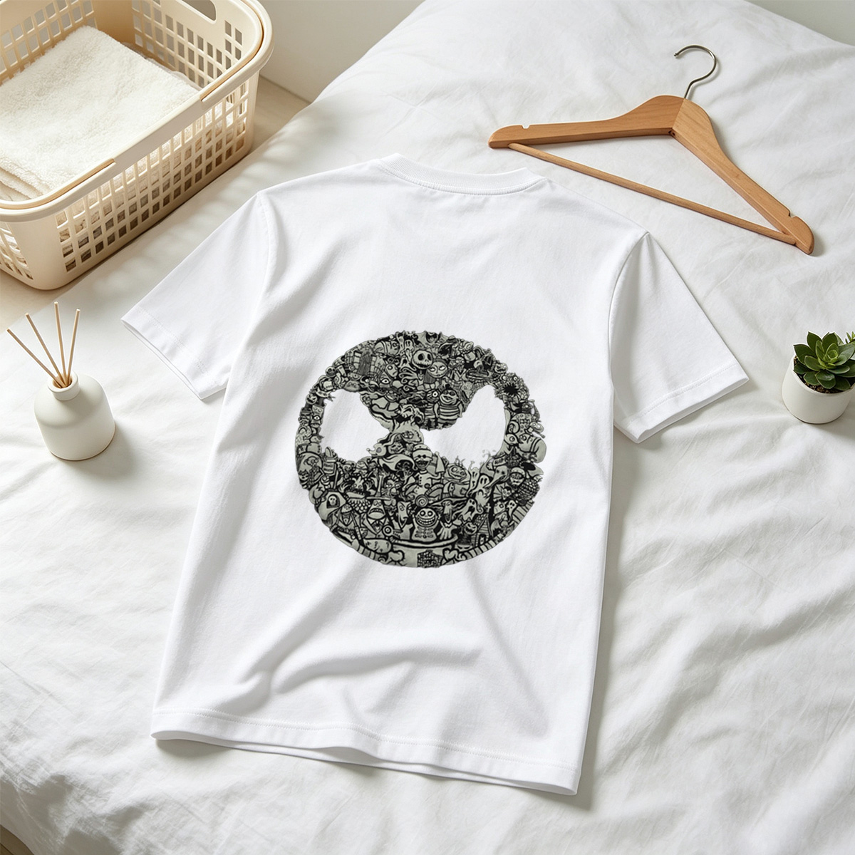 Tim Burton's Nightmare Before Christmas Character Collage - Tee