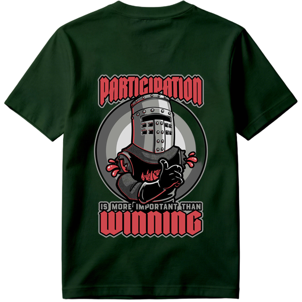 Participation is More Important Than Winning - Knight Mascot Design - Tee