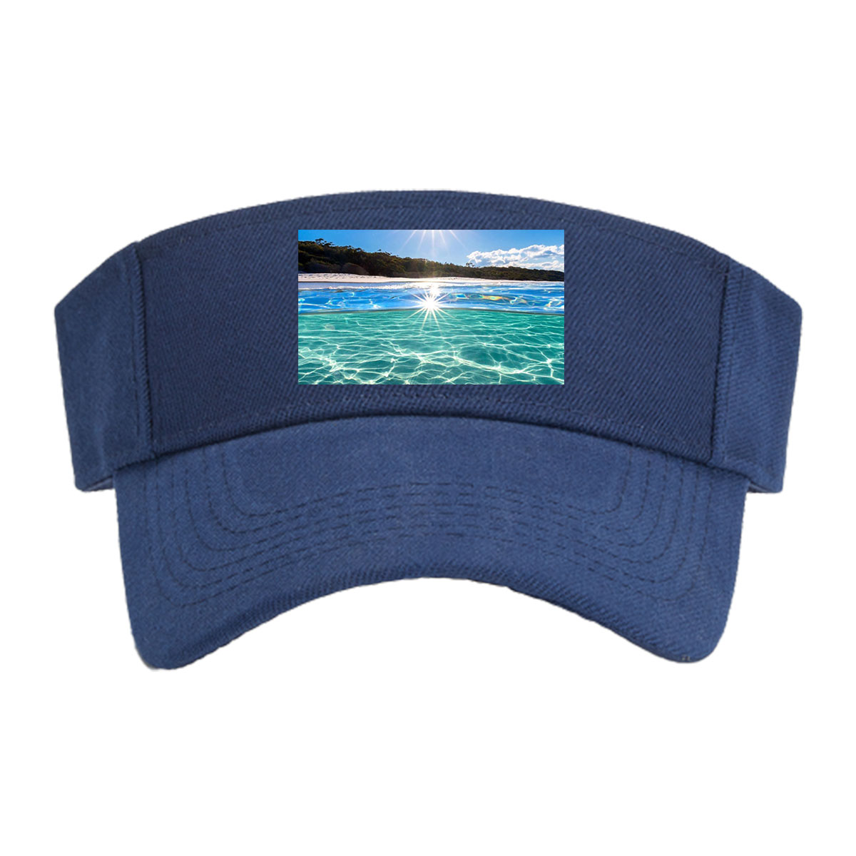 Sunshine Sparkles on Crystal Clear Waters -  Visor cap
