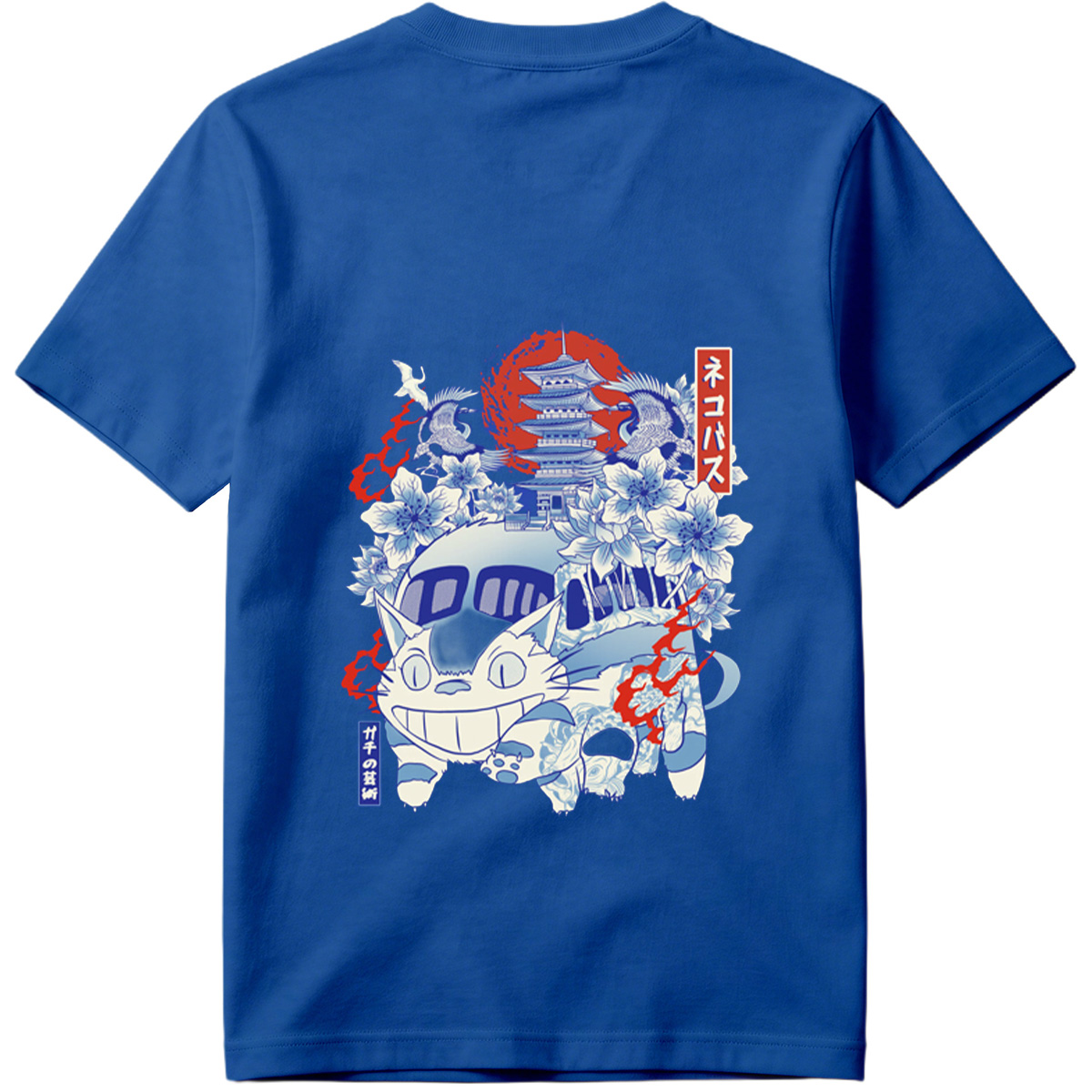 Neko Pass: Catbus and Japanese Landmarks - Tee