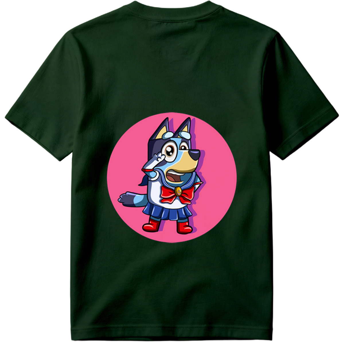 Bluey in Sailor Moon Costume - Tee