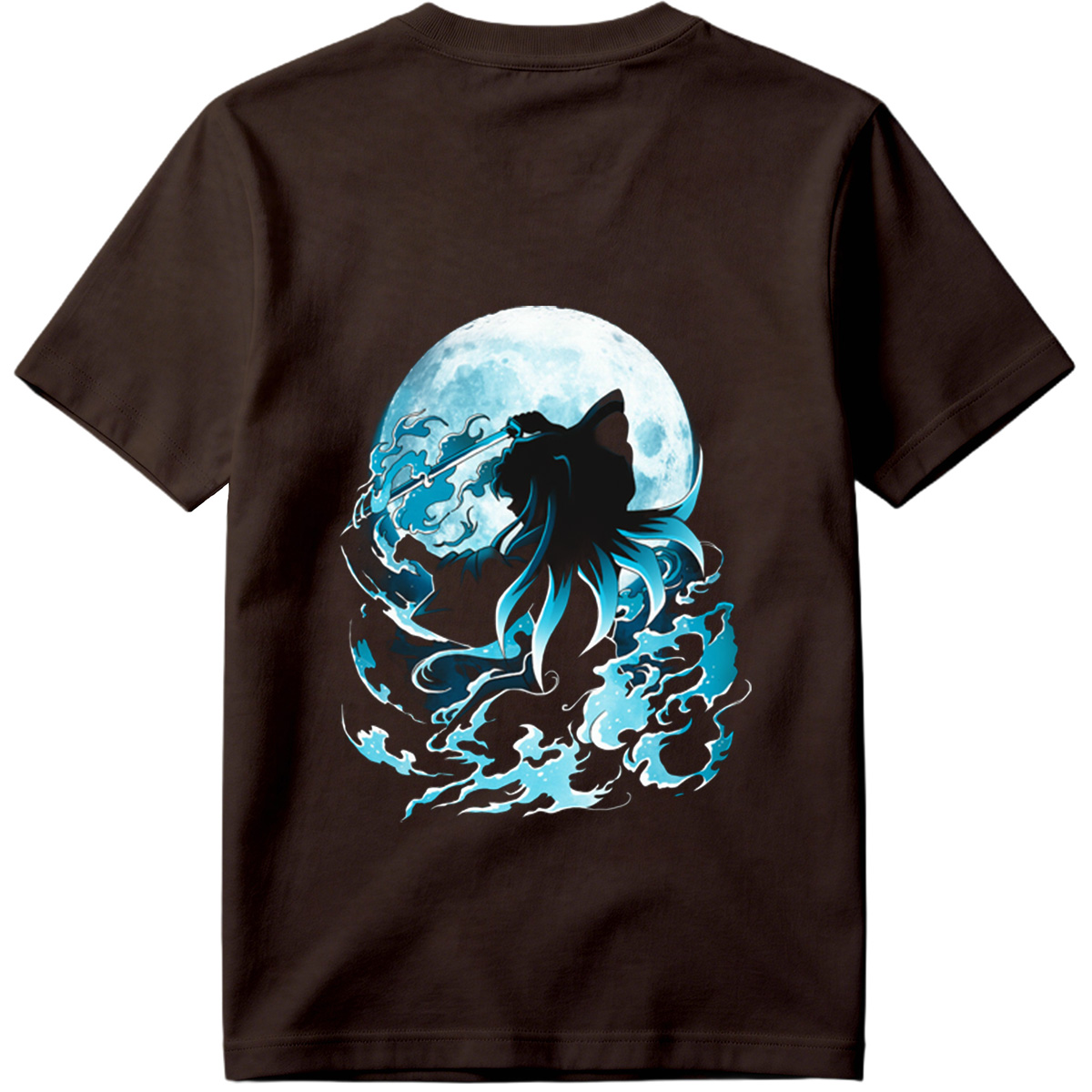 Samurai Warrior Under Full Moon - Tee