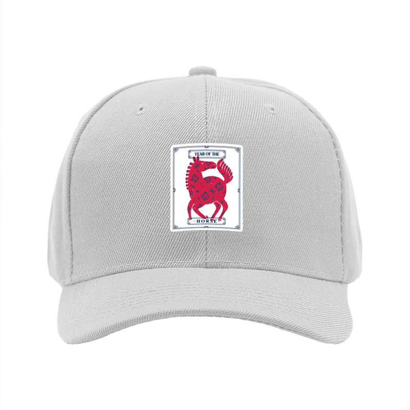 1pc New Baseball Cap Year of the Horse Print Design Unisex Adjustable Hat for Outdoor Activities and Casual Wear Suitable for Adults