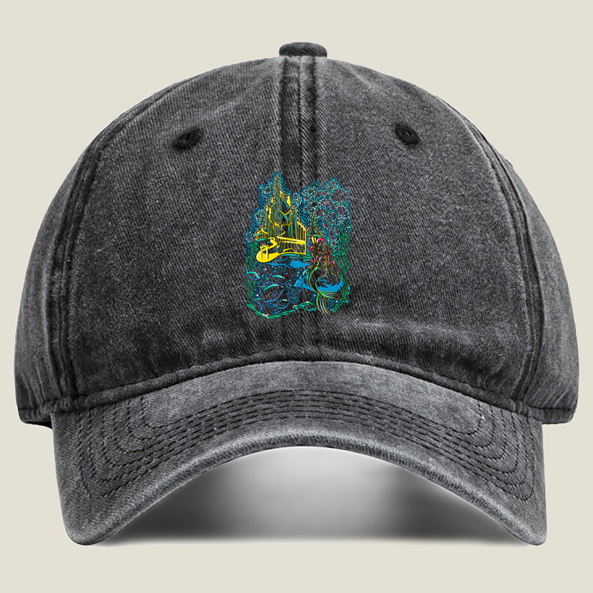 The Little Mermaid: Underwater Kingdom - Washed Denim - Baseball Cap