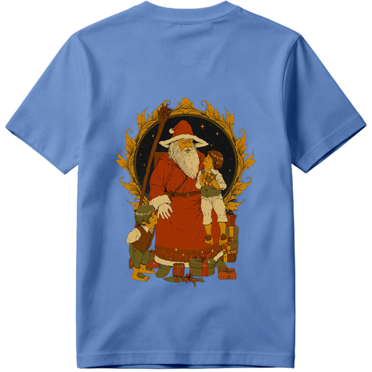 Santa Claus with Children and Gifts - Tee