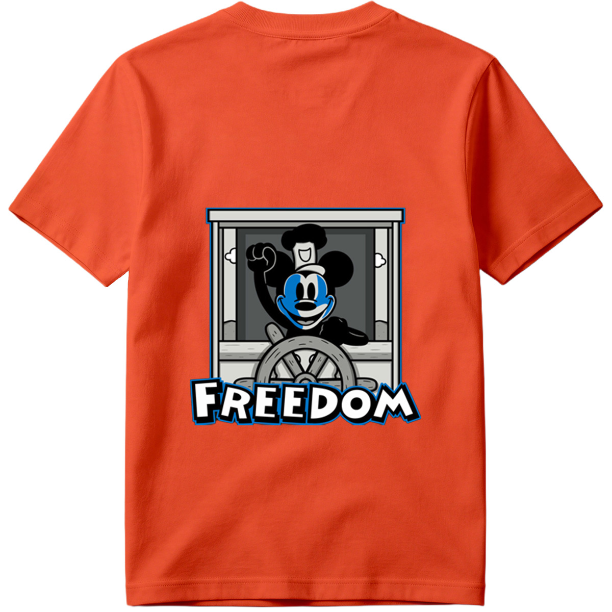 Mickey Mouse Freedom Steering Wheel Design - Tee