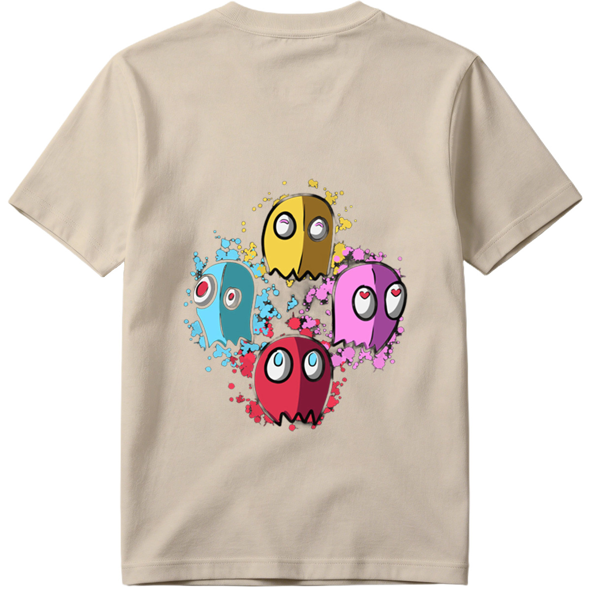 Pac-Man Ghosts: Blinky, Pinky, Inky, and Clyde - Tee