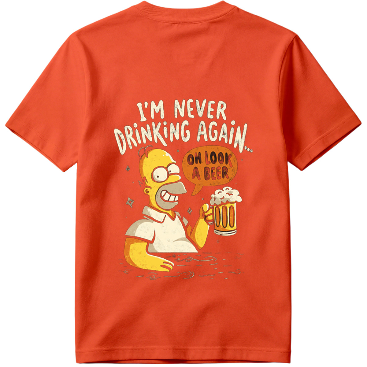 Homer Simpson I'm Never Drinking Again - Tee